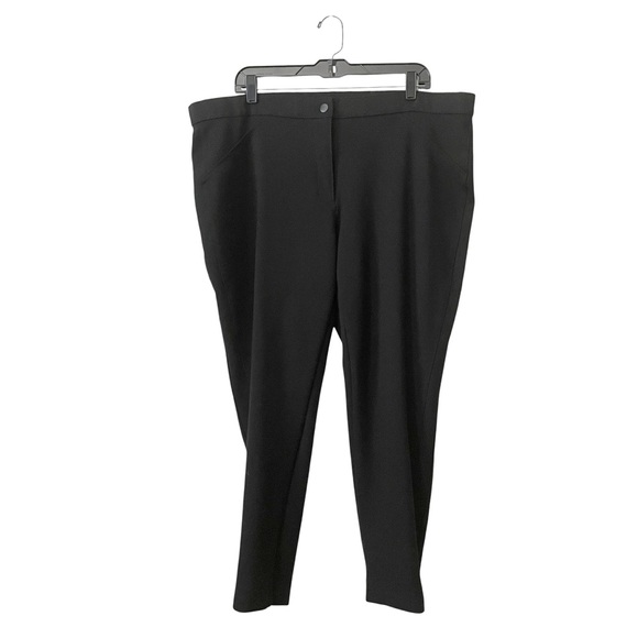 The Pioneer Woman Pants Women's Size XXXXL Black Ponte Stretch Ankle Flattering - Picture 1 of 6